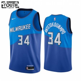 Camiseta Niños Milwaukee Bucks Giannis Antetokounmpo 34 2020-21 City Edition Swingman